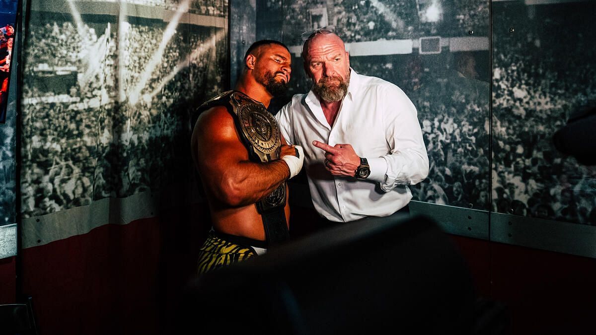 Intercontinental Champion Bron Breakker & Triple H